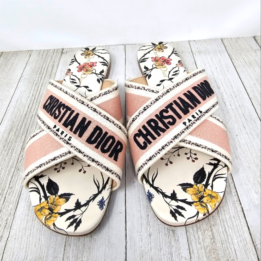 Christian Dior Mutabilis Dway Crisscross Slide Sandal